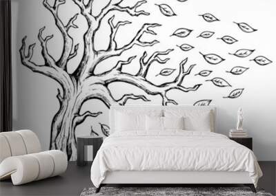 Autumn tree theme image 2 Wall mural