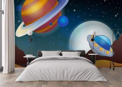 Image with space theme 2 Wall mural