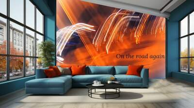 background with lots of light spots Wall mural