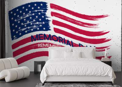 Memorial Day illustration. Wall mural