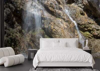 Waterfall in Soteska Bohinj close up Wall mural