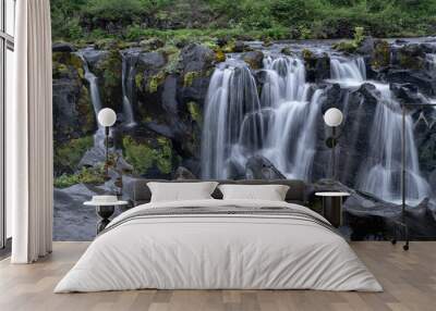 Amazing landscape with waterfall Wall mural