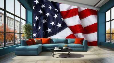 American flag background - shot and lit in studio Wall mural