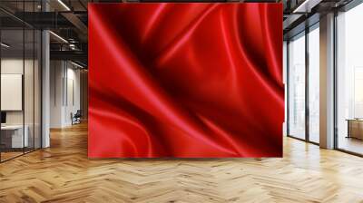 soft red satin Wall mural