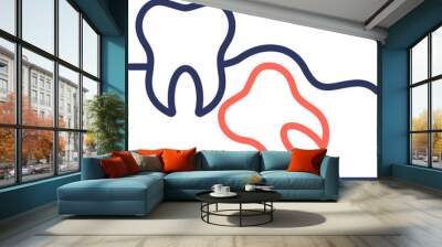 Wisdom Teeth Icon Wall mural