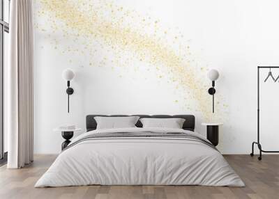 Splash Dots Stain Gold Illustration Abstract Pattern Frames Border Luxury Shape Wall mural