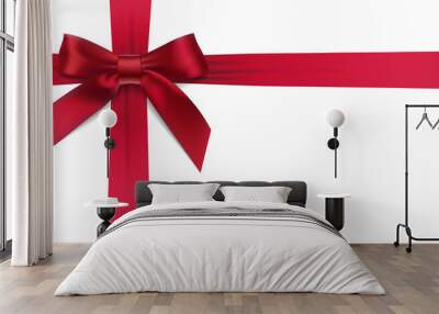 red bow Wall mural