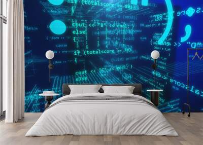 Open source concept. Wall mural