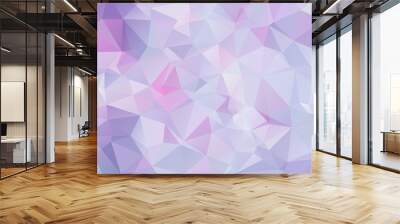 Lavender lilac abstract polygonal geometric background Wall mural