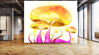 Fantastic magic mushroom Wall mural