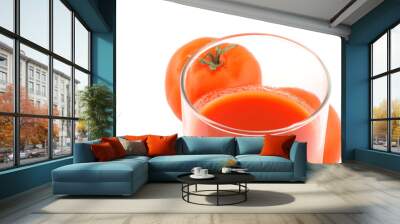 tomato juice on white Wall mural