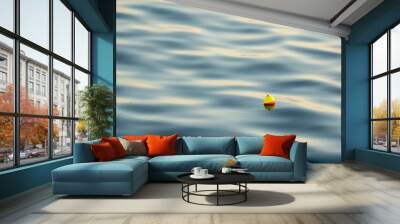 Fishing bobber on the water Wall mural