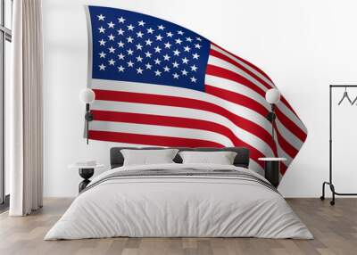 3d usa flag Wall mural