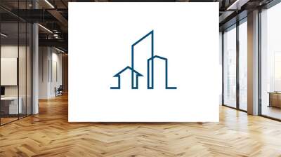 Urban property logo Wall mural