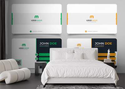 creative modern name card and business card	
 Wall mural