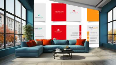 creative modern name card and business card
 Wall mural