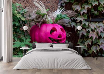 Halloween pumpkins head jack.Halloween design Wall mural