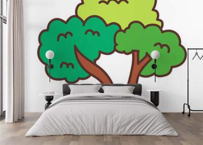 tree cartoon doodle Wall mural