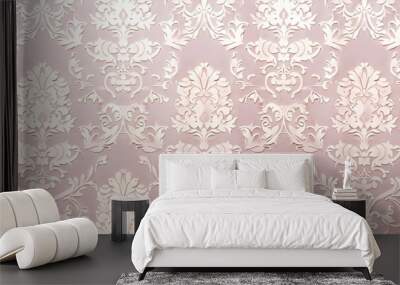 wedding pattern for lovely couple Wall mural