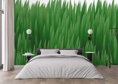 Green grass design with vector style, without background  Wall mural