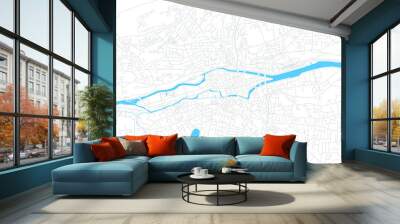 Cork, Ireland bright vector map Wall mural