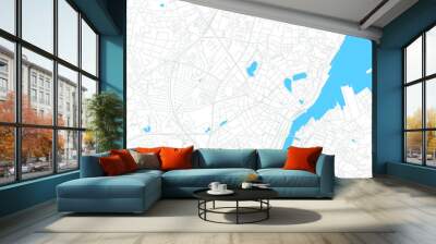 Kiel, Germany bright vector map Wall mural