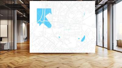 Murmansk, Russia bright vector map Wall mural