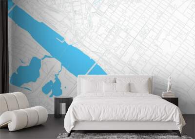 Novosibirsk, Russia bright vector map Wall mural