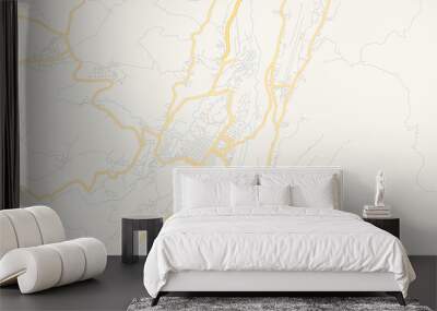 Printable street map of Valera, Venezuela Wall mural