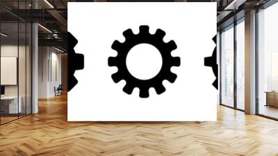 Gear vector icons set Wall mural