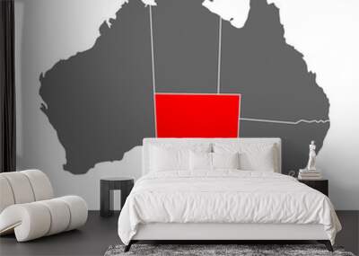 Australia map of South Australia icon, geography blank concept, isolated graphic background vector illustration Wall mural