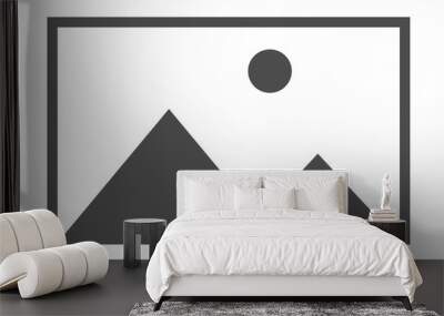 No image vector symbol, missing available icon. No gallery for this moment Wall mural