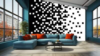 Pixel grid background, abstract geometric mosaic design. Texture vector mosaic , art illustration Wall mural