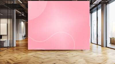 Pink Minimalist Modern background design Wall mural