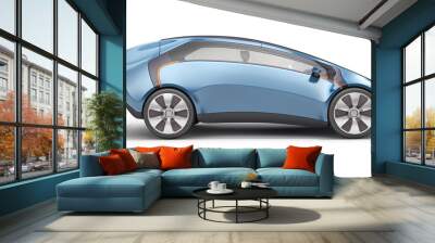 future concept car view side Wall mural