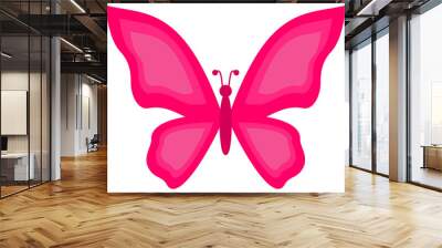 a pink butterfly Wall mural