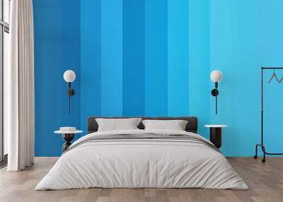 A sleek and polished blue gradient lines backdrop, exuding a futuristic and cuttingedge feel that is ideal for business presentations and corporate materials. Wall mural