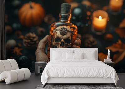 Halloween Themed Alcohol Danger Wall mural