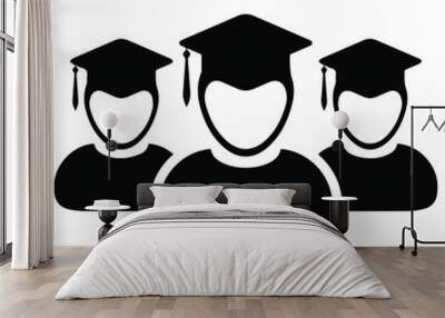 male group students  Graduate University Academic Wall mural