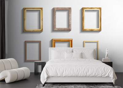 Set of vintage classic picture wood frame,EPS vector Wall mural