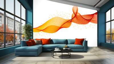 Abstract colorful wave design background. Vector abstract wave template. Wall mural