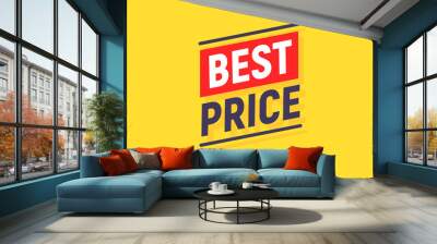 Best price promotion banner. Sale discount background offer template Wall mural