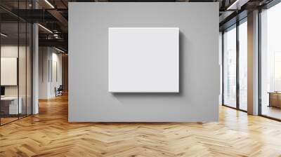 White Box top view mockup. 3d package blank template isolated box design Wall mural