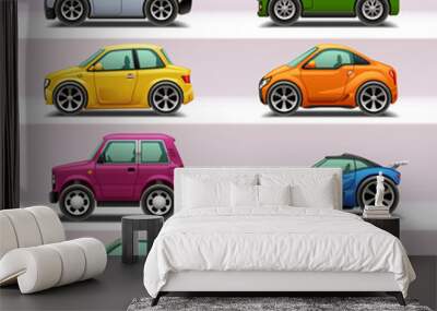 car icon set-4 Wall mural