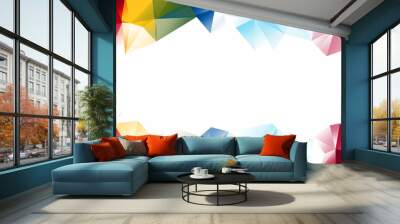 Polygonal abstract background Wall mural