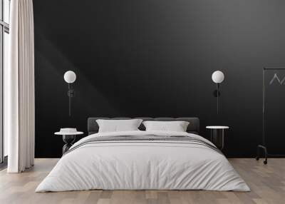 gray motion move on gray black soft gradient with shine light abstract background Wall mural