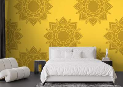 Balinese pattern, vintage vector , royal wallpaper  Wall mural