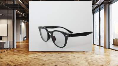 glasses on a white background Wall mural