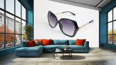 glasses on white background, sunglasses on white background  Wall mural