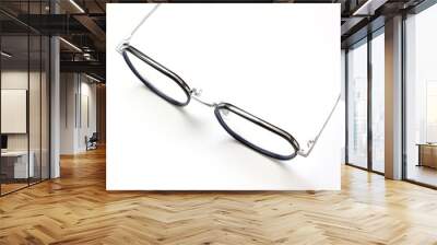 glasses on white background Wall mural